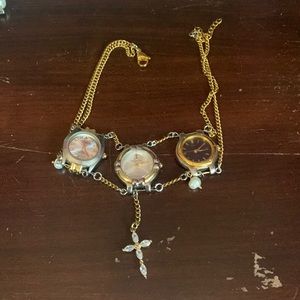 Watch choker necklace